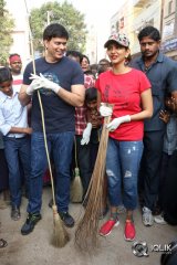 Lakshmi Manchu Joins Swachh Bharath Campaign in Film Nagar